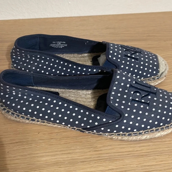 Lauren Ralph Lauren Womens Flats Polka Dots
Destini Espadrilles Navy Blue 7.5B - Picture 9 of 14